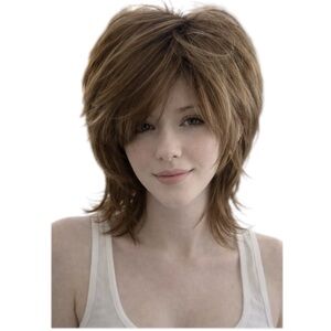 Mid Length Shag in Chestnut Brown